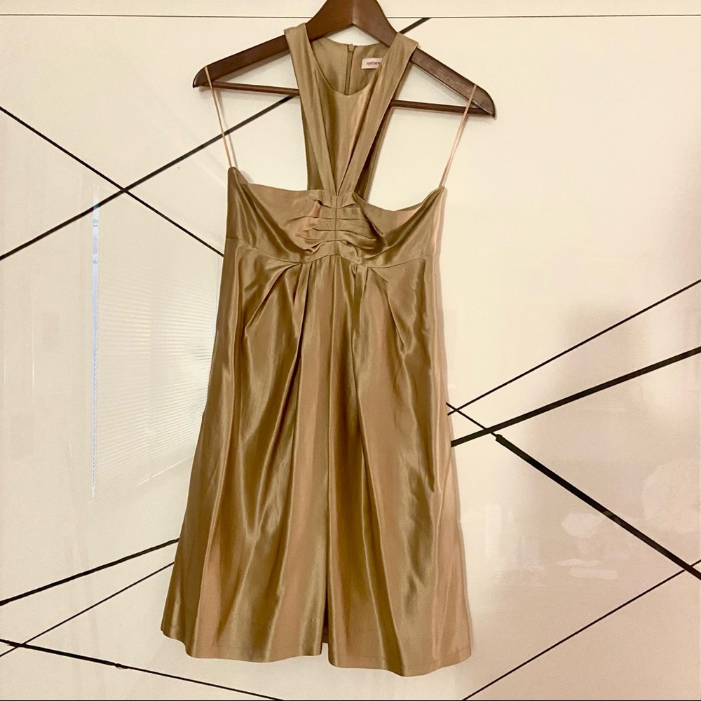 Matthew Williamson
Gold Silk & Wool-Blend Mini Dress
Size: US4